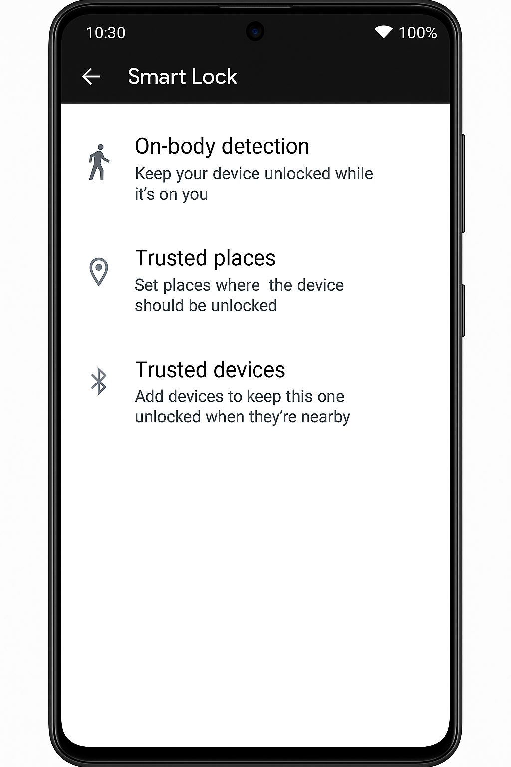 Smart lock on Android